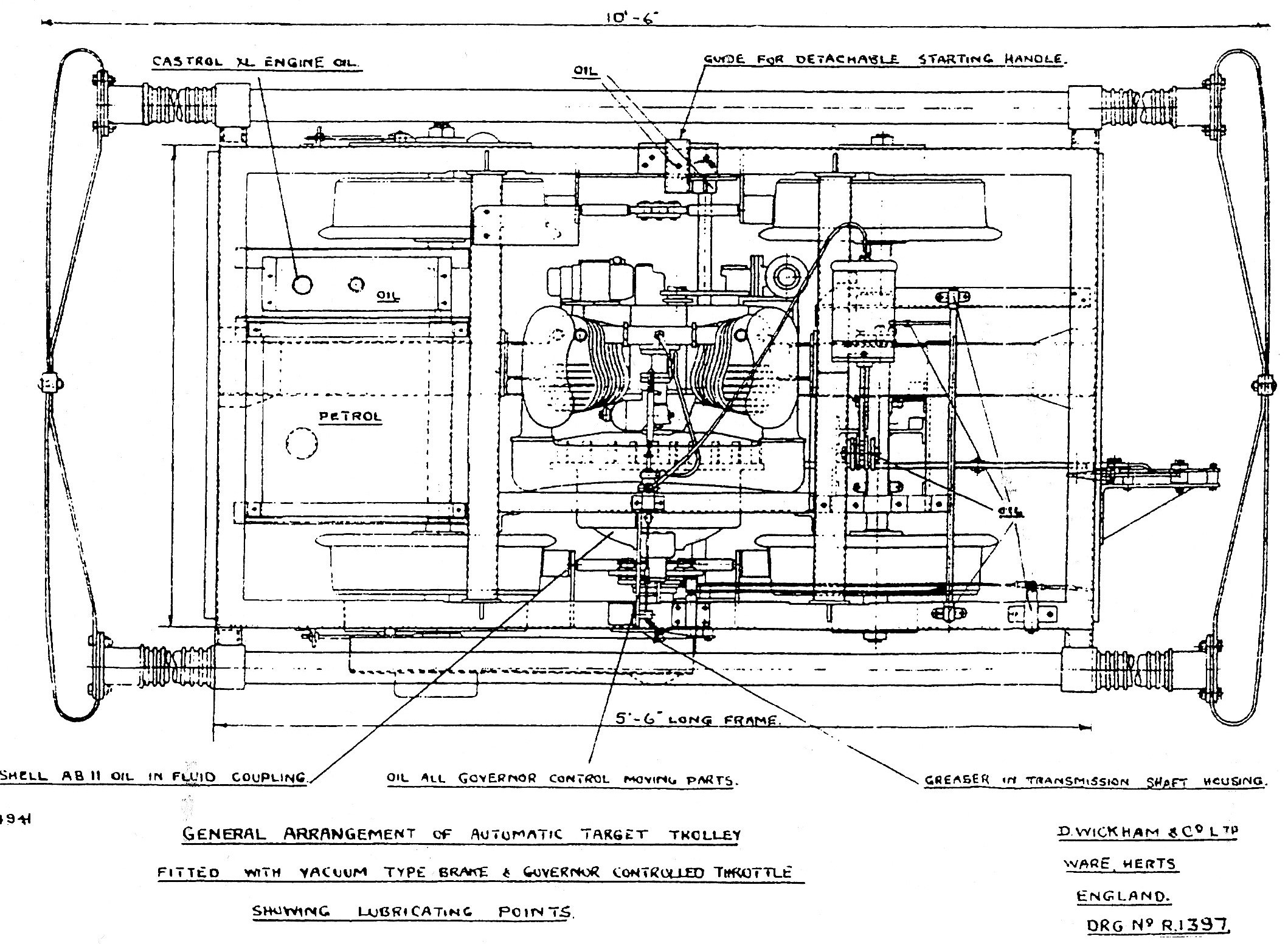 Plan on a typical Wickham Target Trolley